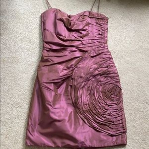 Iridescent mauve cocktail dress